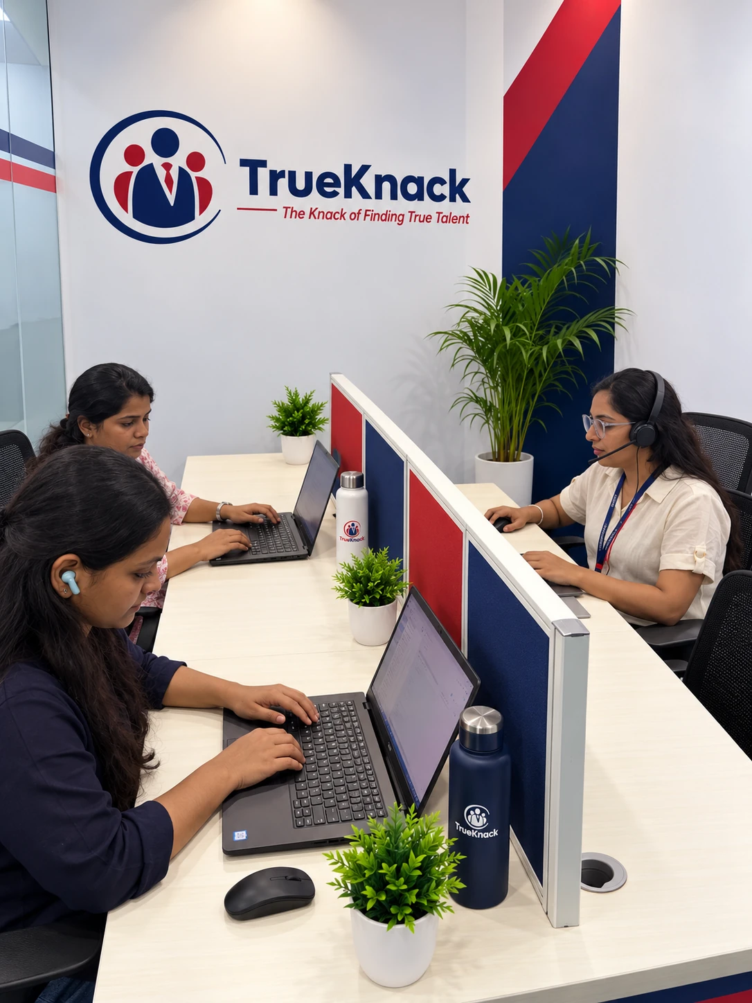 Academic counselors guiding BFSI career aspirants at TrueKnack